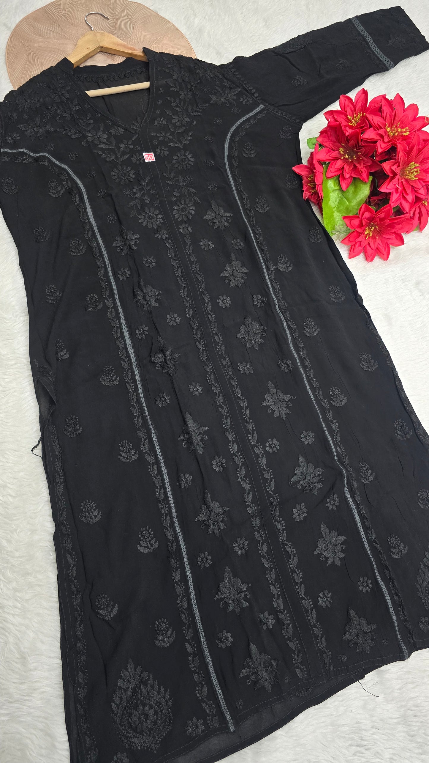 Plus size Handwork Chikankari Designer Kurti in Premium Viscose Fabric for Women