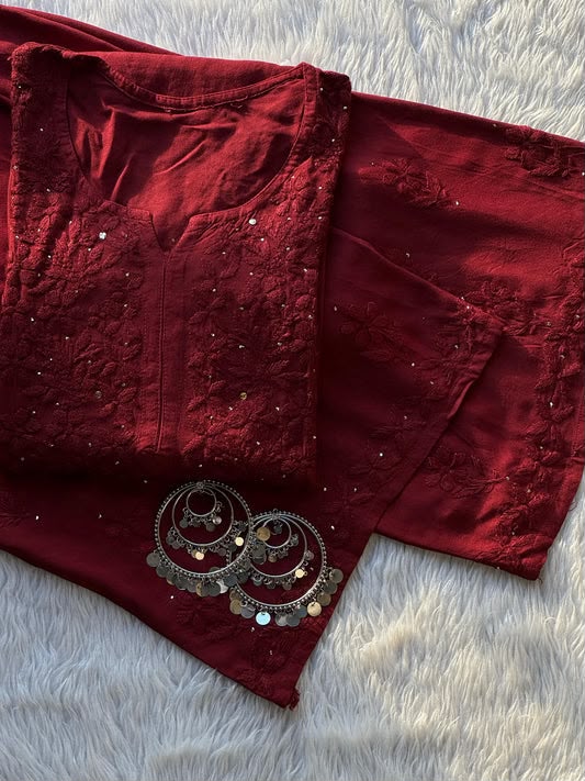 Mukaish Rayon set