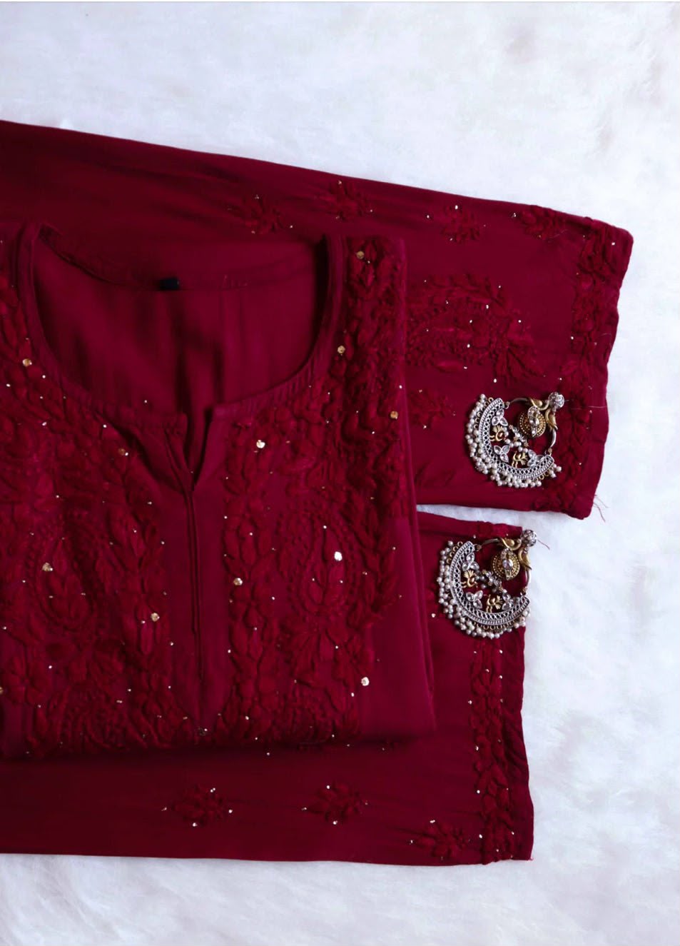 Mukaish Rayon set