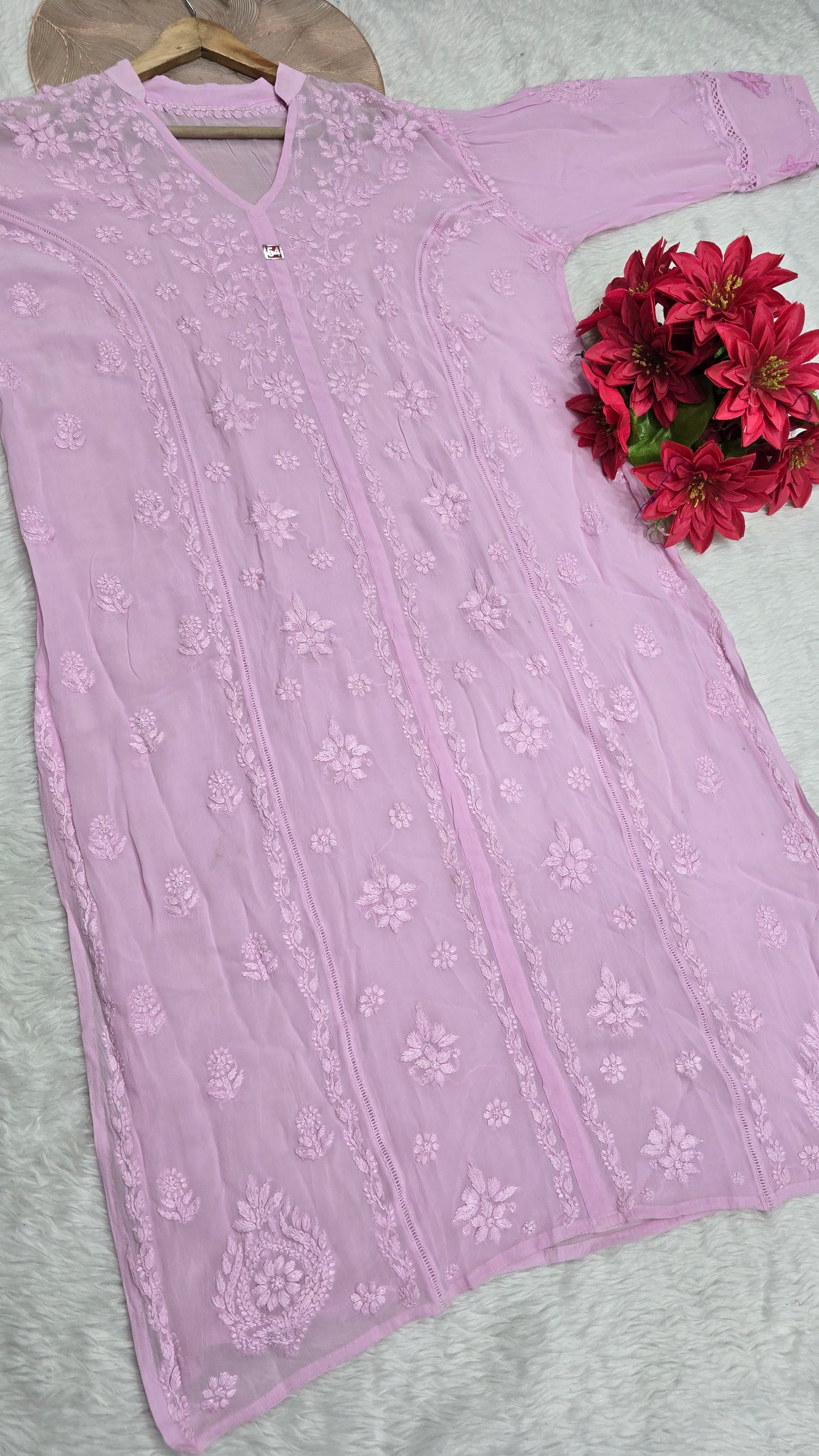 Plus size Handwork Chikankari Designer Kurti in Premium Viscose Fabric for Women