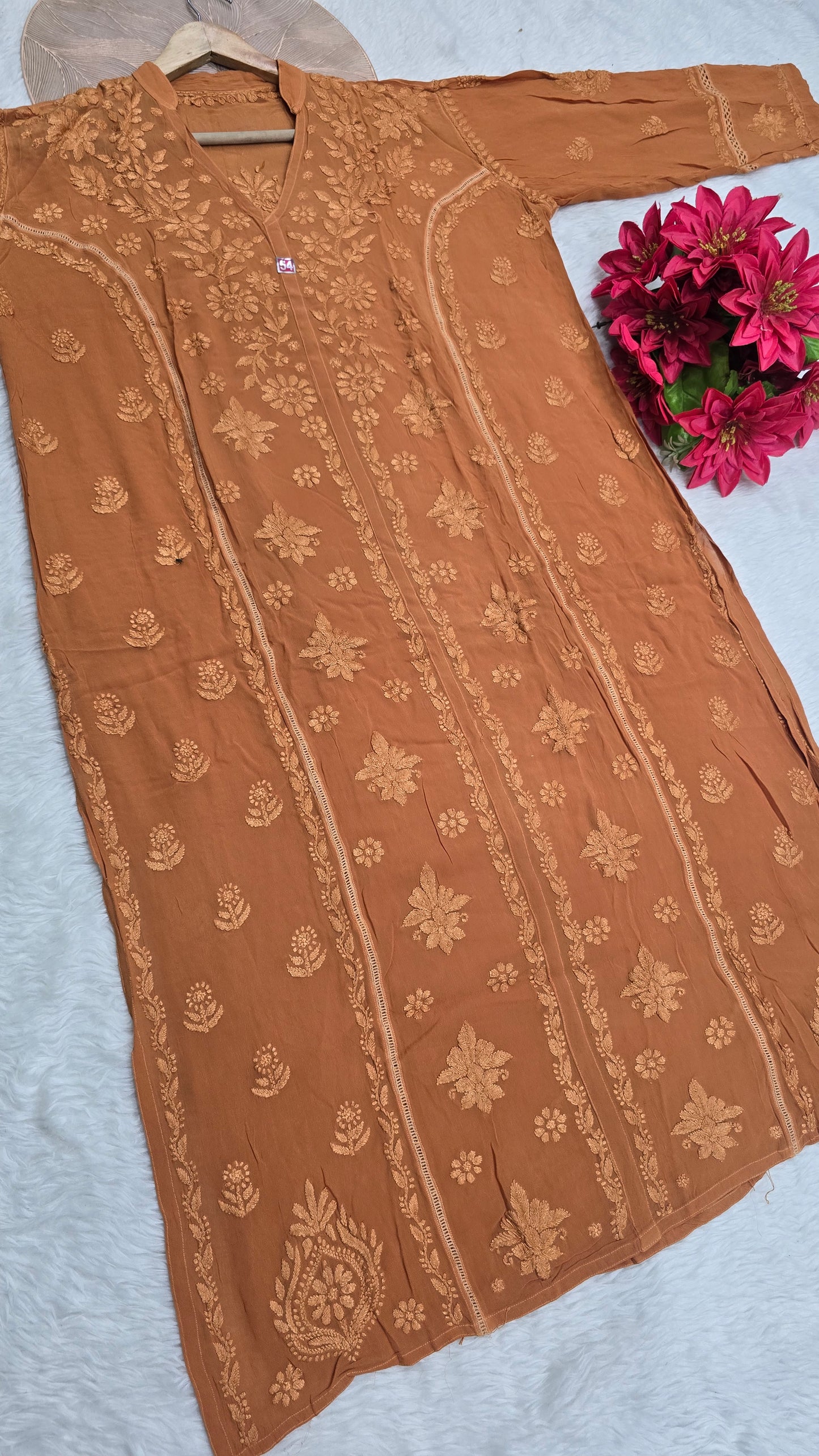 Plus size Handwork Chikankari Designer Kurti in Premium Viscose Fabric for Women